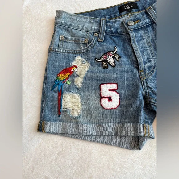 Rails Blue Jean Shorts - Size 25 - Picture 5 of 14